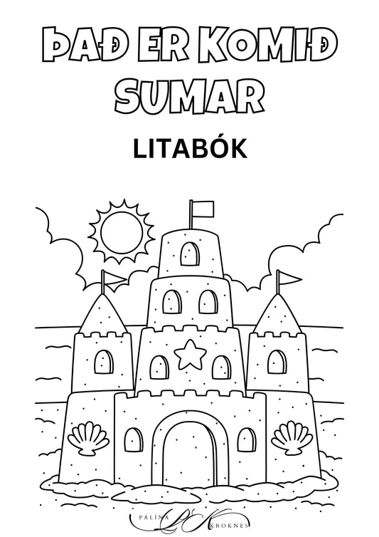 Það er komið sumar - Litabók